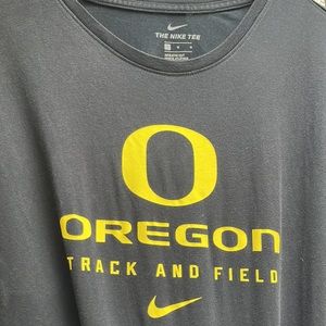Nike Oregon Ducks Team Issue Track and Field Black Dri-Fit Tee